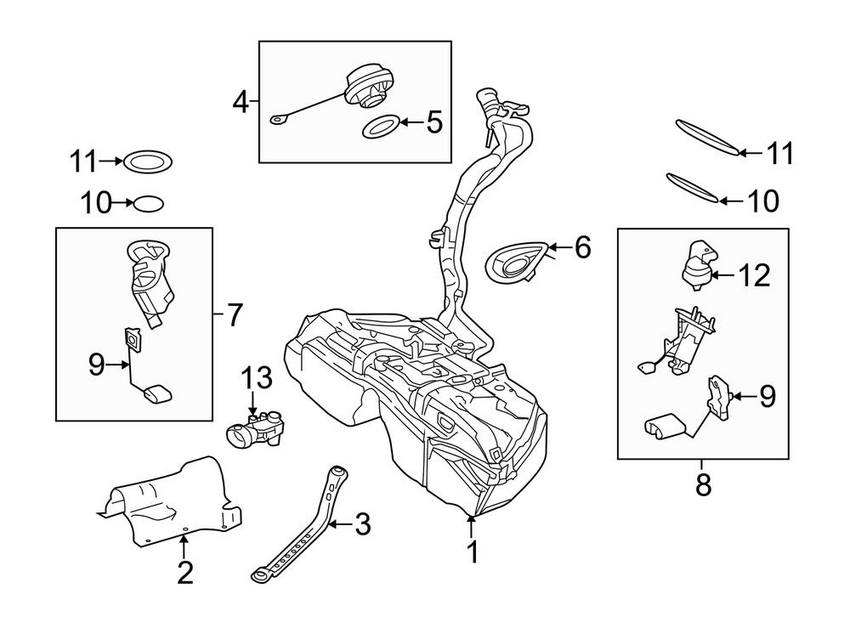 Mercedes Fuel Level Sender 2124701394